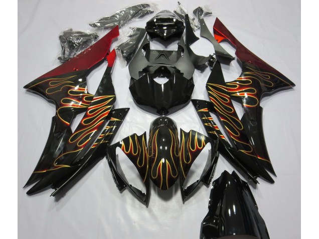 Personalizzato Fiamma 2008-2016 Yamaha R6 Carene Moto Personalizzato Fiamma 2008-2016 Yamaha R6 Carene Moto