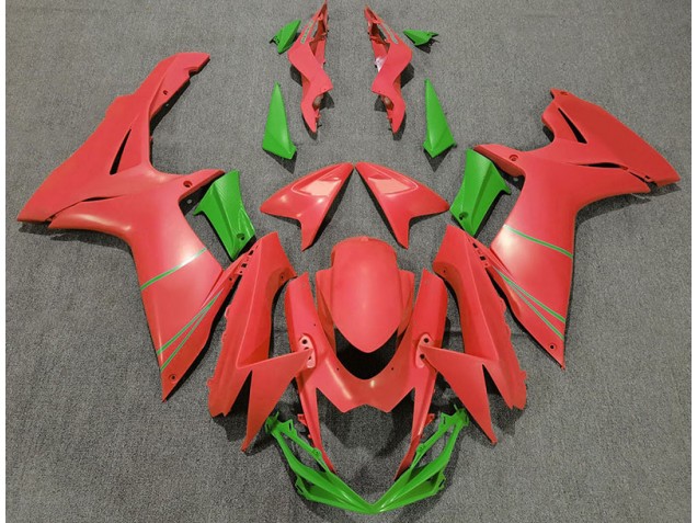 Pompelmo Opaco Rosso & Verde 2011-2024 Suzuki GSXR 600-750 Carene Moto Pompelmo Opaco Rosso & Verde 2011-2024 Suzuki GSXR 600-750 Carene Moto