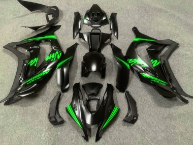 Raso Nero & Verde 2016-2019 Kawasaki ZX10R Carene Moto