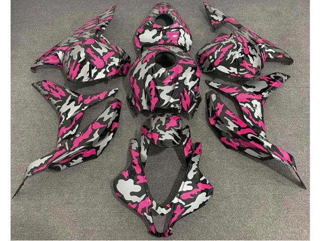 Rosa & Argento Camo 2009-2012 Honda CBR600RR Carene Moto Rosa & Argento Camo 2009-2012 Honda CBR600RR Carene Moto