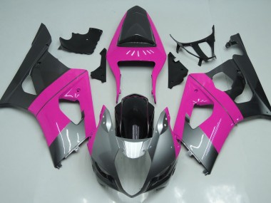 Rosa Argento & Nero 2003-2004 Suzuki GSXR 1000 Carene Moto