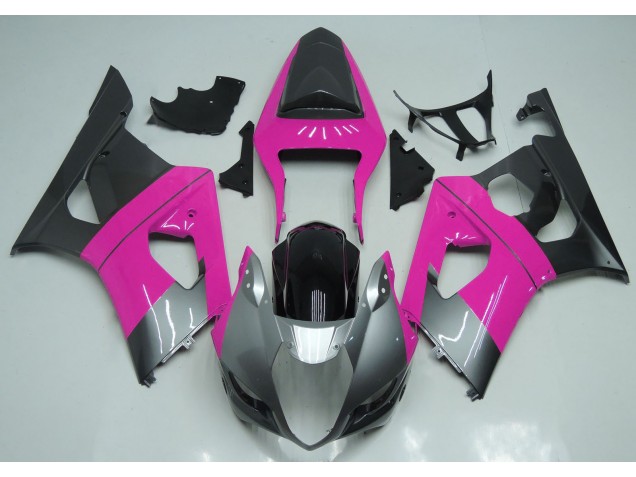 Rosa Argento & Nero 2003-2004 Suzuki GSXR 1000 Carene Moto Rosa Argento & Nero 2003-2004 Suzuki GSXR 1000 Carene Moto