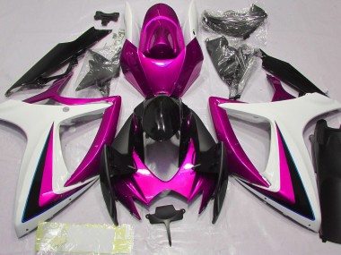Rosa & Bianco 2006-2007 Suzuki GSXR 600-750 Carene Moto