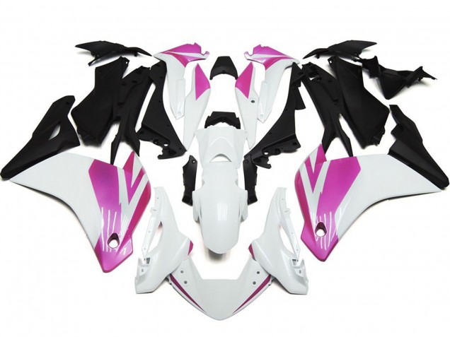 Rosa & Bianco Lucido 2011-2014 Honda CBR250RR Carene Moto