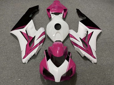 Rosa Bianco & Nero Lucido 2004-2005 Honda CBR1000RR Carene Moto