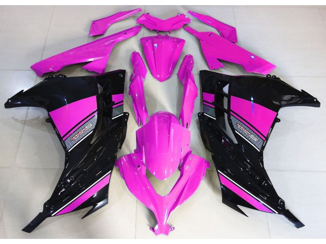 Rosa Caldo & Nero 2013-2018 Kawasaki Ninja 300 Carene Moto Rosa Caldo & Nero 2013-2018 Kawasaki Ninja 300 Carene Moto