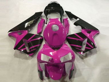 Rosa Caldo & Nero Lucido 2003-2004 Honda CBR600RR Carene Moto