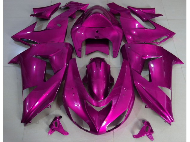 Rosa Caldo Tinta Unita 2006-2007 Kawasaki ZX10R Carene Moto