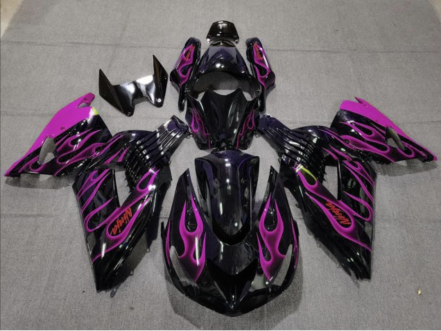 Rosa Fiamma 2006-2011 Kawasaki ZX14R Carene Moto Rosa Fiamma 2006-2011 Kawasaki ZX14R Carene Moto