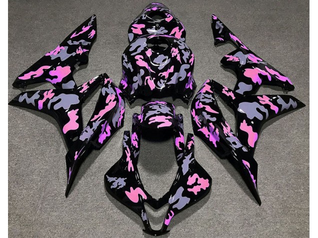 Rosa & Grigio Mimetico 2007-2008 Honda CBR600RR Carene Moto Rosa & Grigio Mimetico 2007-2008 Honda CBR600RR Carene Moto
