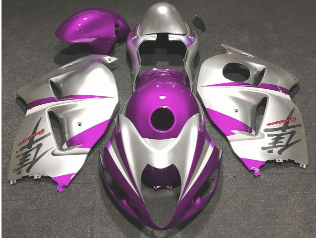 Rosa Lucido & Argento 1997-2007 Suzuki GSXR 1300 Carene Moto Rosa Lucido & Argento 1997-2007 Suzuki GSXR 1300 Carene Moto