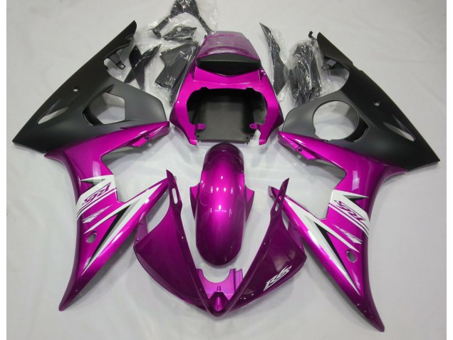 Rosa Lucido & Bianco 2003-2004 Yamaha R6 Carene Moto Rosa Lucido & Bianco 2003-2004 Yamaha R6 Carene Moto