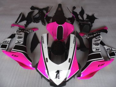 Rosa Lucido & Bianco 2015-2019 Yamaha R1 Carene Moto