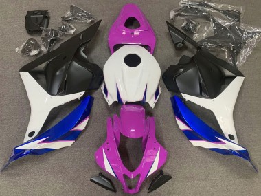 Rosa Lucido Bianco & Blu 2009-2012 Honda CBR600RR Carene Moto