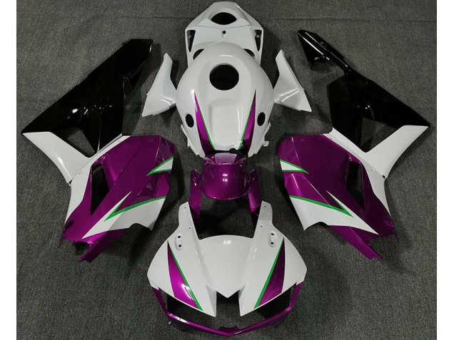Rosa Lucido Bianco & Verde 2013-2023 Honda CBR600RR Carene Moto Rosa Lucido Bianco & Verde 2013-2023 Honda CBR600RR Carene Moto