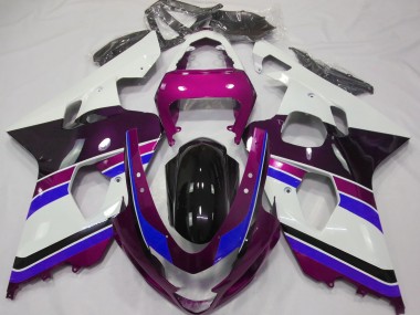 Rosa Lucido & Blu 2004-2005 Suzuki GSXR 600-750 Carene Moto