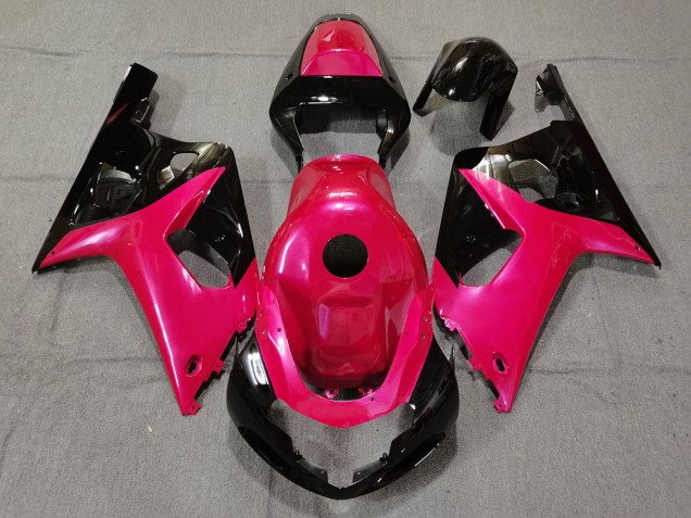 Rosa Lucido & Nero 2001-2003 Suzuki GSXR 600-750 Carene Moto Rosa Lucido & Nero 2001-2003 Suzuki GSXR 600-750 Carene Moto
