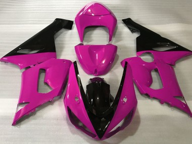 Rosa Lucido & Nero 2005-2006 Kawasaki ZX6R Carene Moto