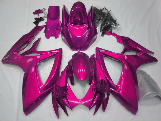 Rosa Lucido Tinta Unita 2006-2007 Suzuki GSXR 600-750 Carene Moto Rosa Lucido Tinta Unita 2006-2007 Suzuki GSXR 600-750 Carene Moto
