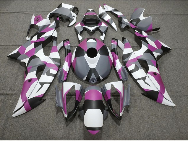 Rosa Mimetico Tinta Unita 2008-2016 Yamaha R6 Carene Moto Rosa Mimetico Tinta Unita 2008-2016 Yamaha R6 Carene Moto