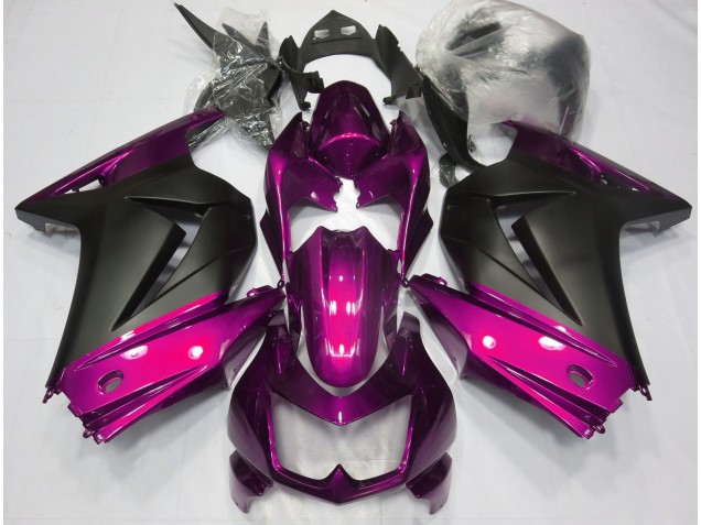 Rosa & Nero Opaco 2008-2012 Kawasaki Ninja 250 Carene Moto Rosa & Nero Opaco 2008-2012 Kawasaki Ninja 250 Carene Moto