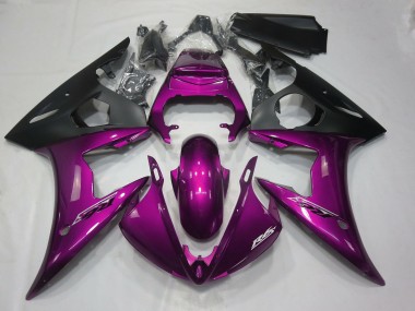 Rosa Scuro Lucido 2005 Yamaha R6 Carene Moto