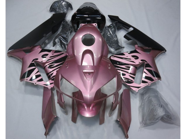 Rose Rose Flamme 2005-2006 Honda CBR600RR Carene Moto Rose Rose Flamme 2005-2006 Honda CBR600RR Carene Moto