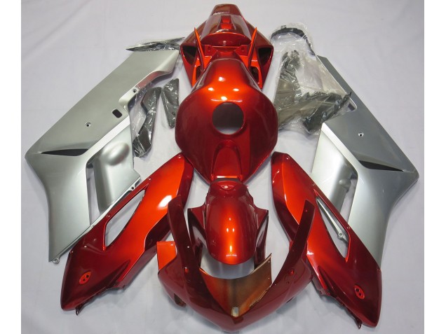Rosso Argento 2004-2005 Honda CBR1000RR Carene Moto Rosso Argento 2004-2005 Honda CBR1000RR Carene Moto