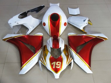 Rosso & Bianco 19 2008-2011 Honda CBR1000RR Carene Moto