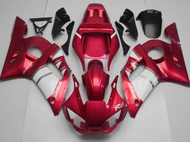 Rosso Bianco 1998-2002 Yamaha R6 Carene Moto