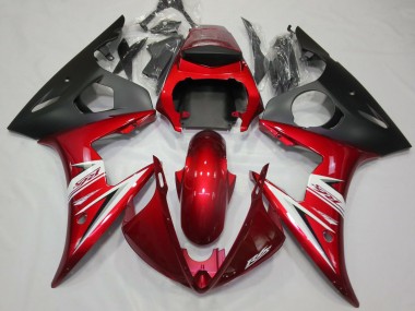 Rosso Bianco 2003-2004 Yamaha R6 Carene Moto