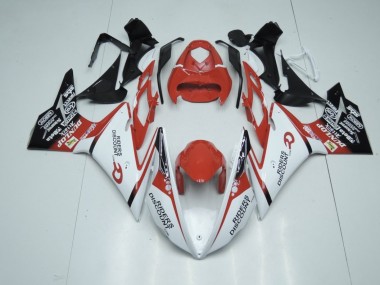 Rosso & Bianco 2013-2016 Triumph Daytona 675 Carene Moto