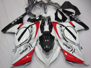Rosso & Bianco 2013-2018 Kawasaki Ninja 300 Carene Moto