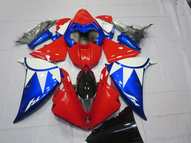 Rosso Bianco Blu 2012-2014 Yamaha R1 Carene Moto Rosso Bianco Blu 2012-2014 Yamaha R1 Carene Moto