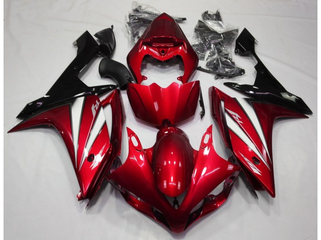 Rosso Bianco & Nero 2007-2008 Yamaha R1 Carene Moto Rosso Bianco & Nero 2007-2008 Yamaha R1 Carene Moto