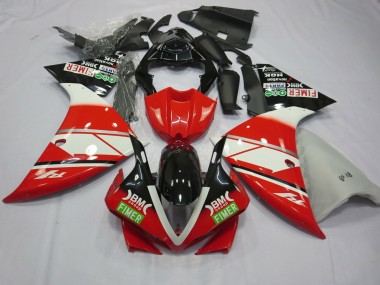 Rosso Bianco Yamalube 2012-2014 Yamaha R1 Carene Moto