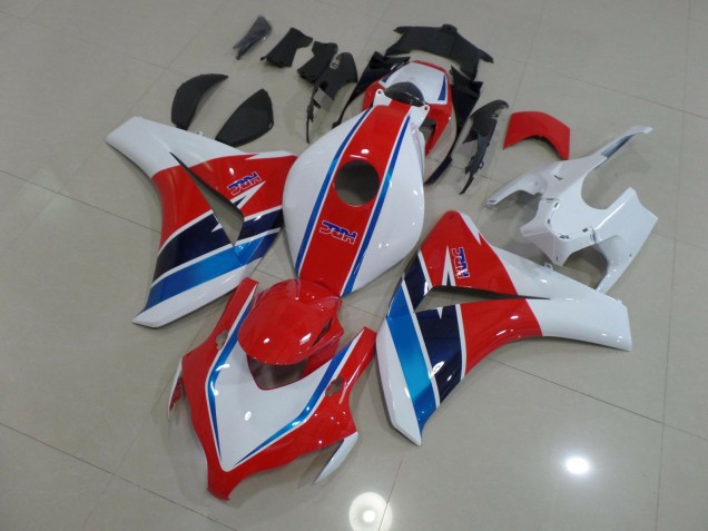 Rosso Blu & Bianco 2008-2011 Honda CBR1000RR Carene Moto Rosso Blu & Bianco 2008-2011 Honda CBR1000RR Carene Moto