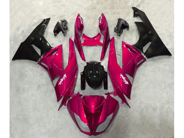 Rosso Brillante Brillante 2009-2012 Kawasaki ZX6R Carene Moto Rosso Brillante Brillante 2009-2012 Kawasaki ZX6R Carene Moto