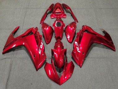 Rosso Completamente Lucido 2015-2018 Yamaha R3 Carene Moto