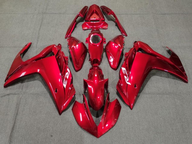 Rosso Completamente Lucido 2015-2018 Yamaha R3 Carene Moto