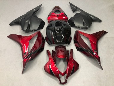 Rosso Intenso Con Nero 2009-2012 Honda CBR600RR Carene Moto