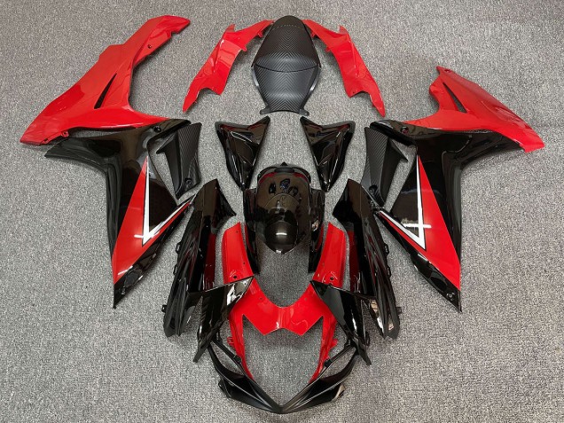 Rosso Intenso & Nero Lucido 2011-2024 Suzuki GSXR 600-750 Carene Moto Rosso Intenso & Nero Lucido 2011-2024 Suzuki GSXR 600-750 Carene Moto