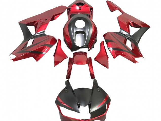 Rosso Intenso & Nero Opaco 2013-2023 Honda CBR600RR Carene Moto Rosso Intenso & Nero Opaco 2013-2023 Honda CBR600RR Carene Moto