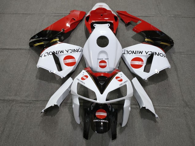 Rosso Konica Minolta 2005-2006 Honda CBR600RR Carene Moto Rosso Konica Minolta 2005-2006 Honda CBR600RR Carene Moto