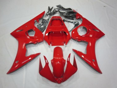 Rosso Lucido 2003-2004 Yamaha R6 Carene Moto