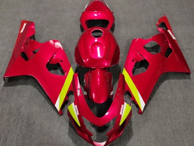 Rosso Lucido 2004-2005 Suzuki GSXR 600-750 Carene Moto