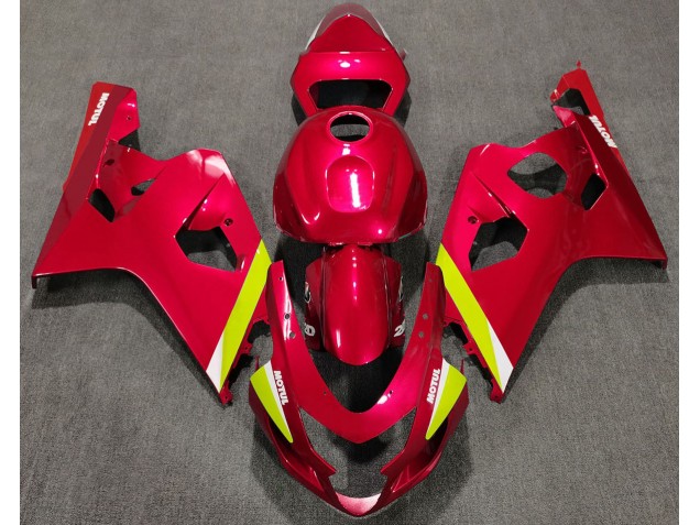 Rosso Lucido 2004-2005 Suzuki GSXR 600-750 Carene Moto Rosso Lucido 2004-2005 Suzuki GSXR 600-750 Carene Moto