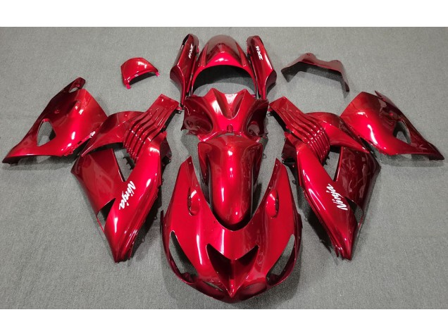 Rosso Lucido 2006-2011 Kawasaki ZX14R Carene Moto Rosso Lucido 2006-2011 Kawasaki ZX14R Carene Moto