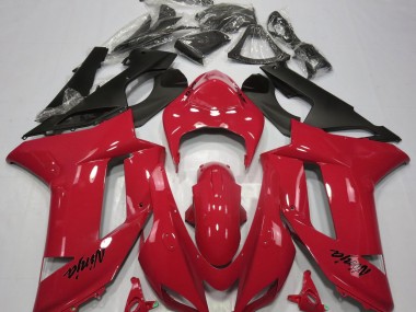Rosso Lucido 2007-2008 Kawasaki ZX6R Carene Moto