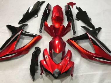 Rosso Lucido 2008-2010 Suzuki GSXR 600-750 Carene Moto